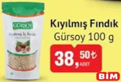 GÜRSOY KIYILMIŞ FINDIK 100 G